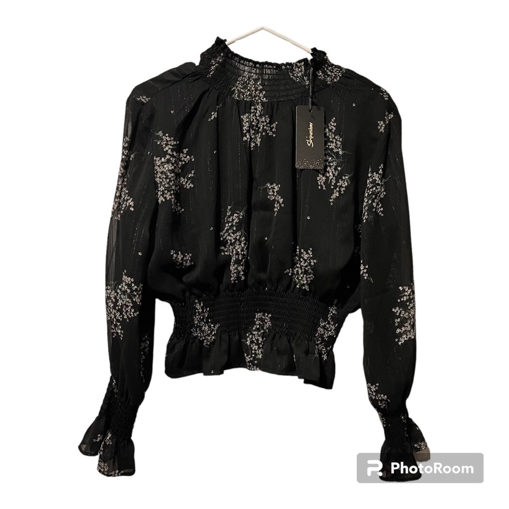 New Shinestar Blouses, Black Color, Size L
